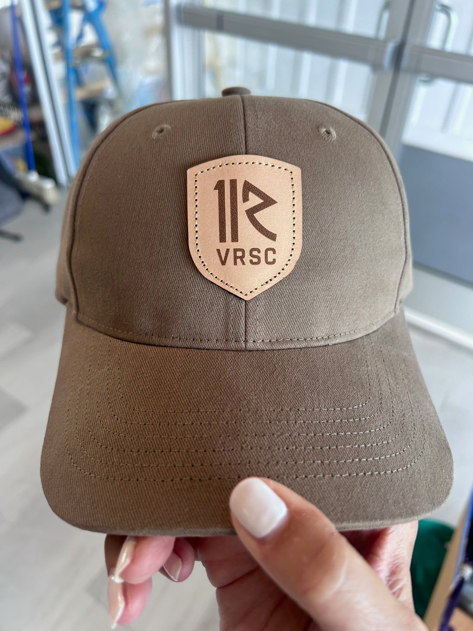 VRSC Baseball Hat- Leather Brown