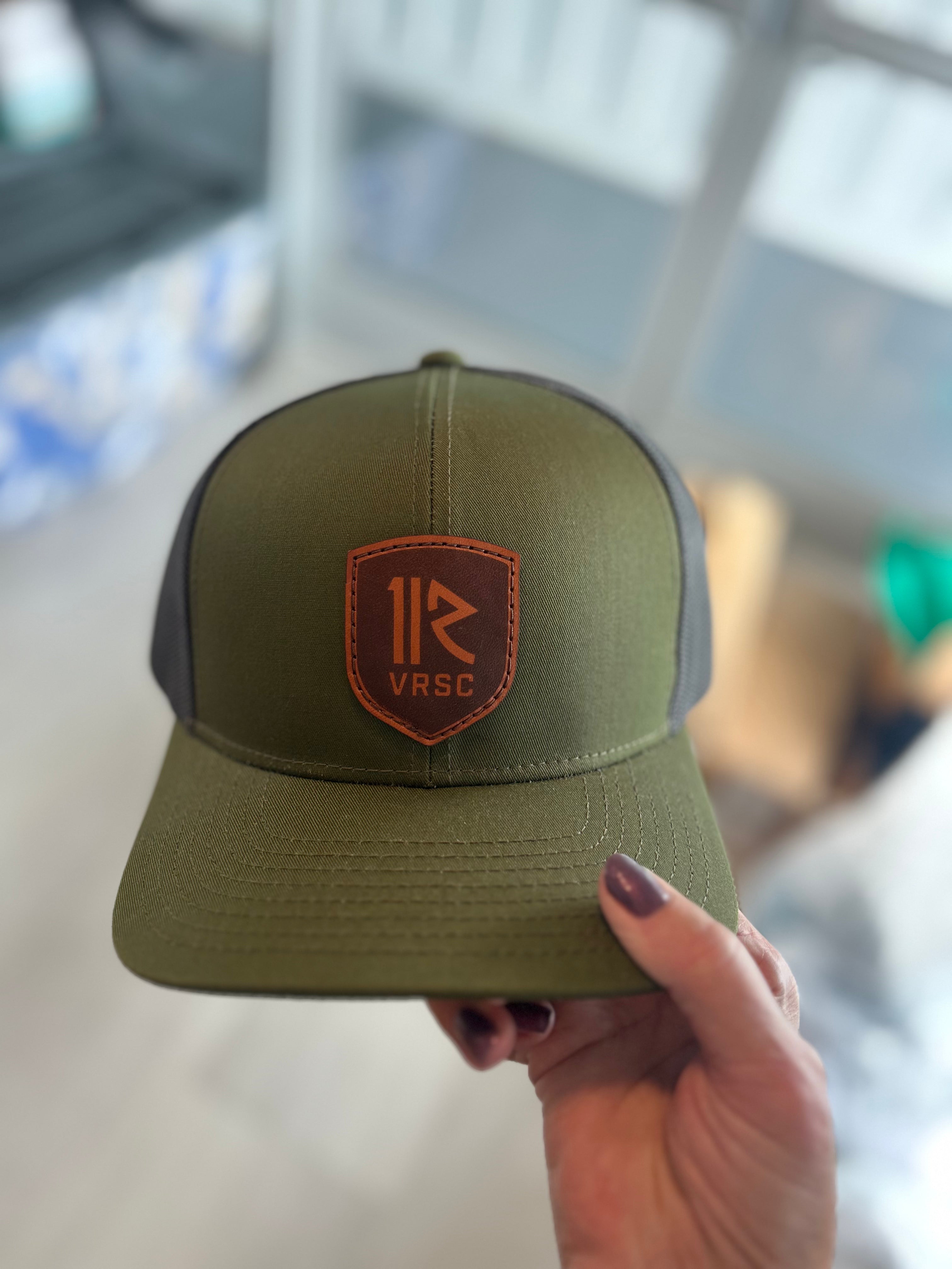 Trucker Hat- Green Leather