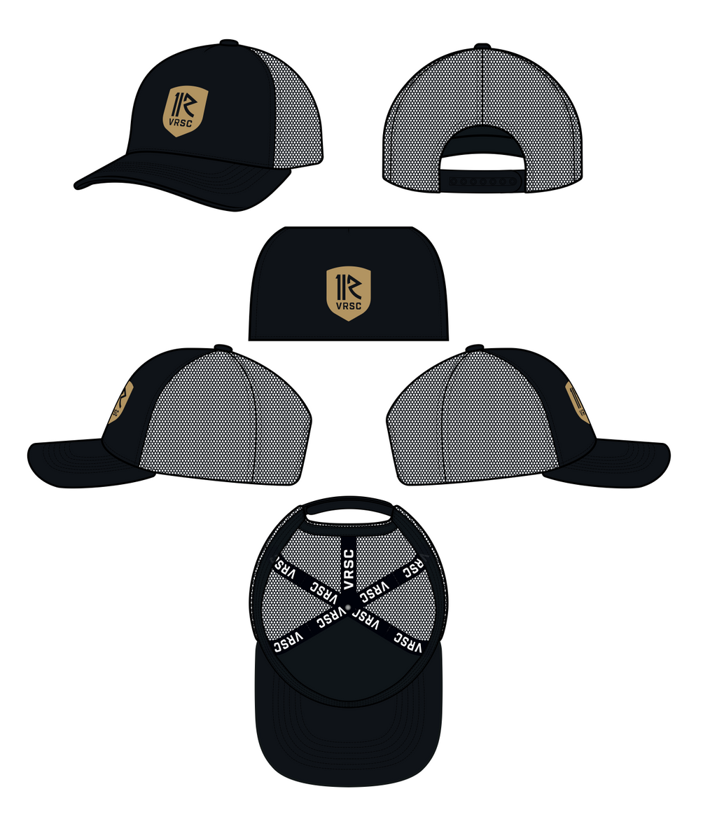 Black Crest Trucker Hat